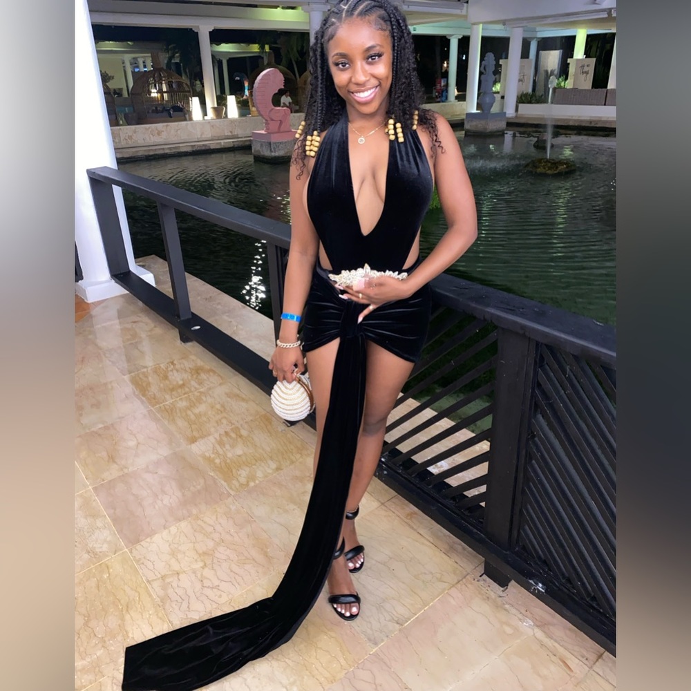 Beautiful Black Velvet Dress